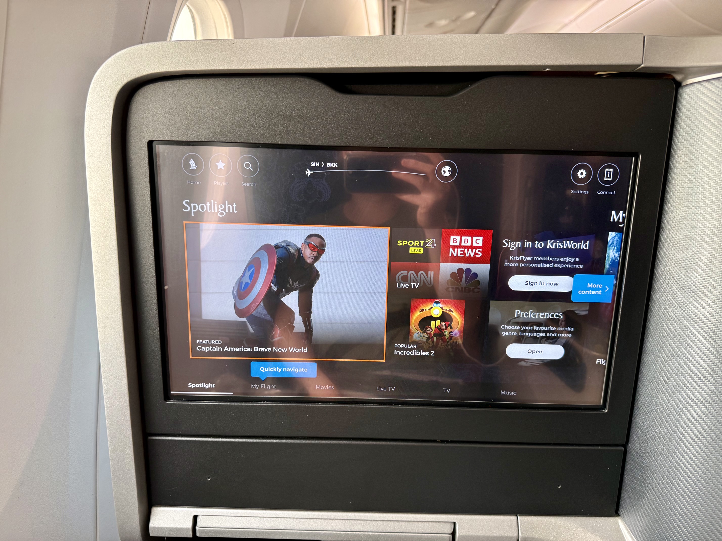 Singapore Airlines 787 Business